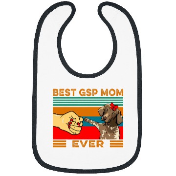 Discover Fist Bump bests German Shorthaired Pointer Mom Ever Bibs