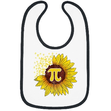 Discover Sunflower Math Nerd Teacher   Pi Symbol T   Pi Day Bibs