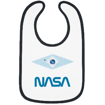 Discover Lacrosse Gift NASA Gravity Earth Moon Worm Logo Bibs