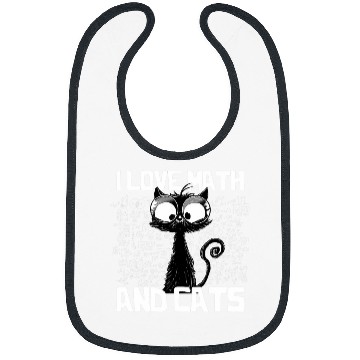 Discover Math Nerd Math Teacher Cat Lover I Love Math And Cats 23 Bibs
