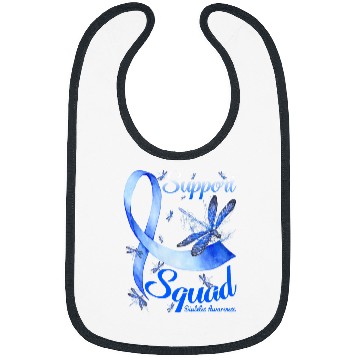 Discover T1D Warrior Support Squad diabetess Awareness Dragonfly Bibs
