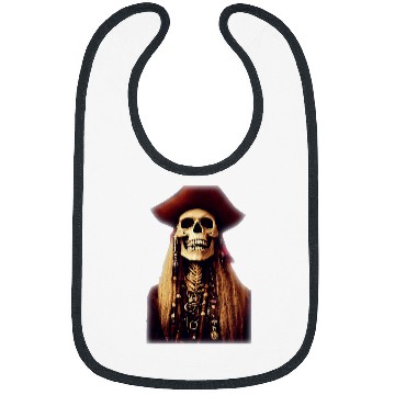 Discover Smug Smiling Hyperdetailed Pirate Skeleton Bibs