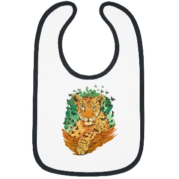 Discover Leopard And Butterflies Butterfly Wings Flying Insect Bug Bibs