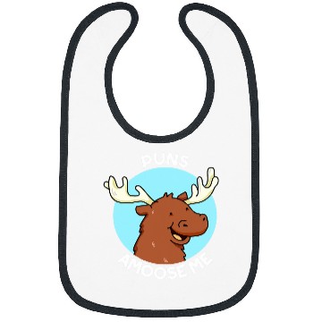 Discover Puns Amoose Me Funny Moose Pun Gift Bibs
