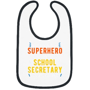 Discover Superhero 2School Secretary Funny Bibs