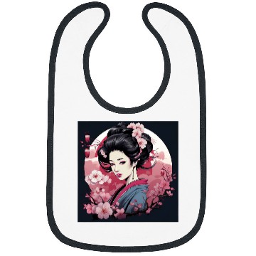 Discover Elegant Geishas Journey Japan Vector Bibs