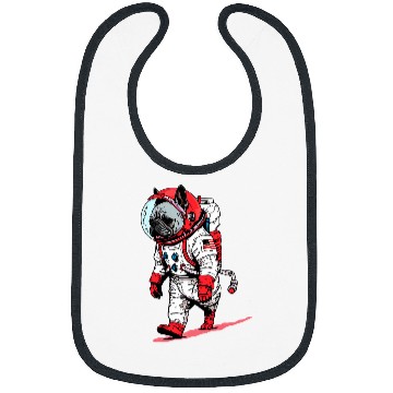 Discover French Bulldog Mars Funny Dog Astronaut Bibs