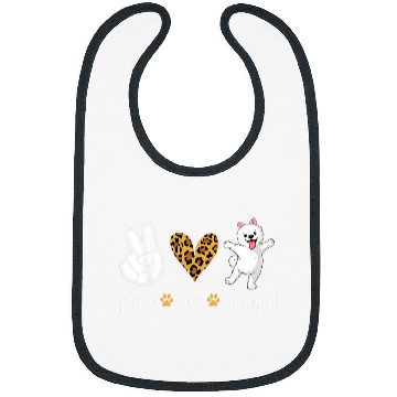 Discover Dog Samoyed Peace Love samoyed dog Bibs