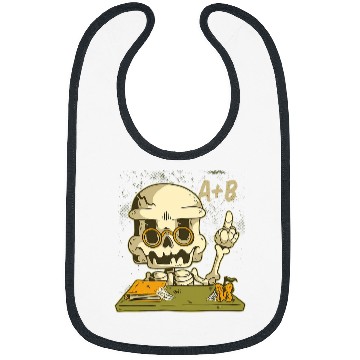 Discover Teacher Skeletons Math Halloween Back to School Bibs