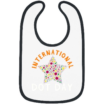 Discover Colorful Pattern Star September International Dot Day 1 Bibs