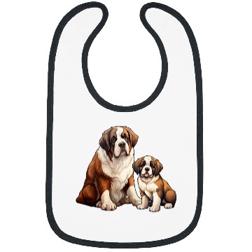 Discover Cute Dogs Saint Bernard Bibs