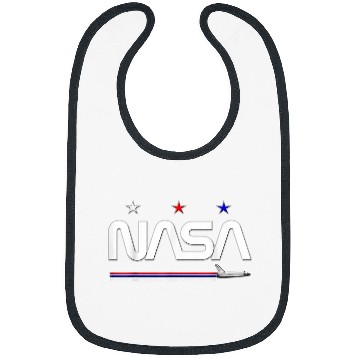Discover Lacrosse Gift NASA Space Shuttle Mission Worm Logo Bibs