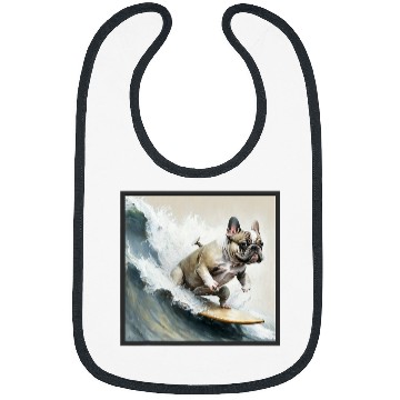 Discover French bulldog surfing Bibs