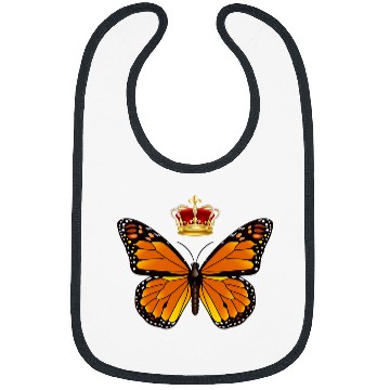 Discover Monarch Butterfly Crown Design for Butterfly Lover Bibs