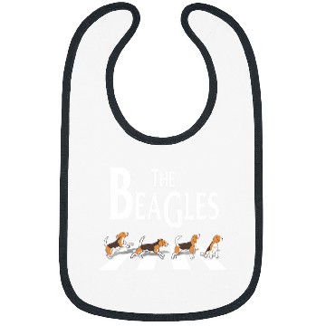 Discover Four Dogs Beagle Crossing Graphic The Beagless Cute Pet Bibs