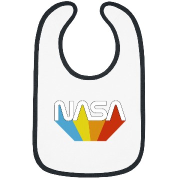 Discover Lacrosse Gift NASA Worm Logo vintages Retro Bibs