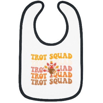 Discover Retro Groovy Turkey Trot Squad Thanksgiving Turkey Runner 21 Bibs