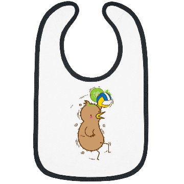 Discover Kiwi plays Volleyball Bird and Fruit Bibs