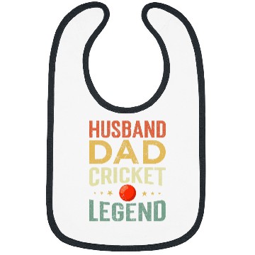 Discover Husband Dad Cricket Legend Bibs