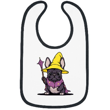 Discover French Bulldog Wizard Funny Dog Magic 1 Bibs