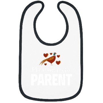 Discover Pheasant Hunting Parent Pheasant Loving Mom or Dad Bibs