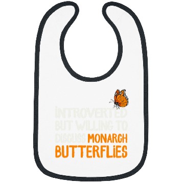 Discover Monarch Butterfly Introverted Insect Collector Entomologist Bibs