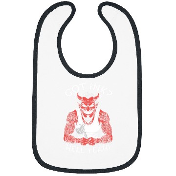 Discover Got Ink Funny Tattoo Devil Hell Yeah Inked Tattooist Bibs