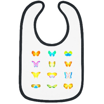 Discover Modern Abstract Butterfly Insect Animal Pattern Art Bibs