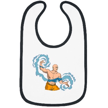 Discover Fighting Monk Fantasy Bibs