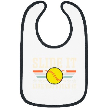 Discover Slide it Stole it Softball Player Team Game Day Bibs