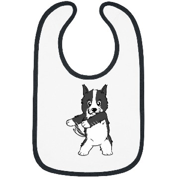 Discover Floss Dance Border Collie Dog Bibs