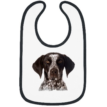 Discover Funny Face German Shorthaired Pointer Dog Pet Lover Bibs