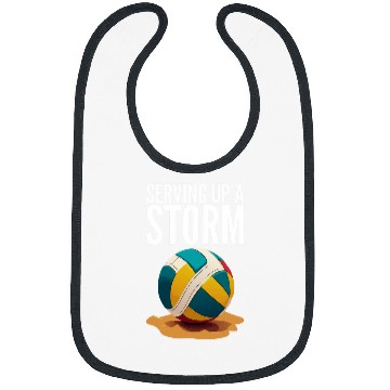 Discover Serving Up A Storm Funny Beach Volleyball Bibs