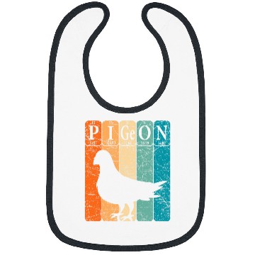 Discover Pigeon Periodic Table Elements Birdwatching Ornithology Bibs