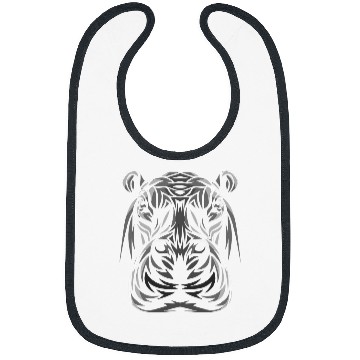Discover Hippo Design Cute Hippopotamus tribal Bibs