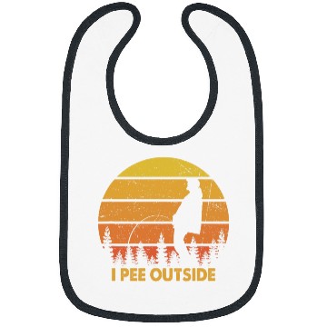 Discover Retro I Love Peeing Outside Funny Camping Camper Drunk Bibs