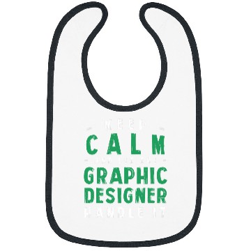 Discover Keep Calm Let Graphic Designer Handle It Funny Bibs