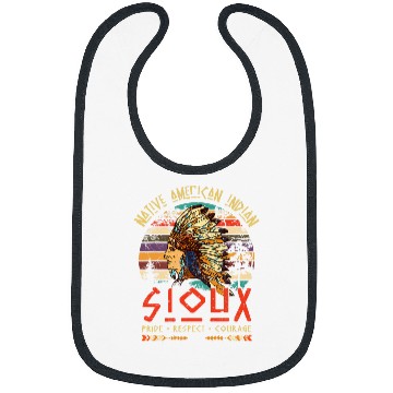 Discover Sioux Native American Indian Pride Indigenous Tribe Bibs