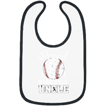 Discover Proud Baseball Uncle Of A Baseball Player Uncle Bibs