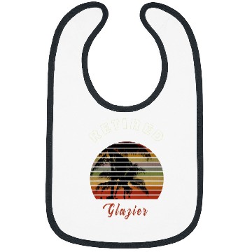 Discover Retired Glazier Retirement Gift Beach Bibs