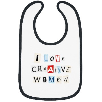 Discover I Love Creative Women 2 Bibs
