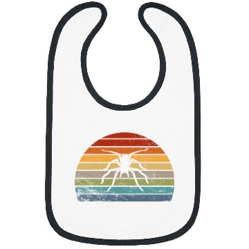 Discover vintages Spider Insect Lover Retro Sunset 80s 90s Distressed Bibs