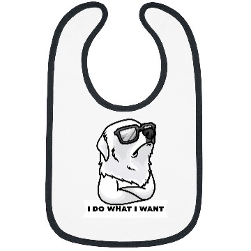 Discover Pyrenean Mountain Dog Stubborn Dog Great Pyrenees Bibs