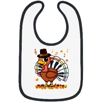Discover Piano turkey music teacher Bibs