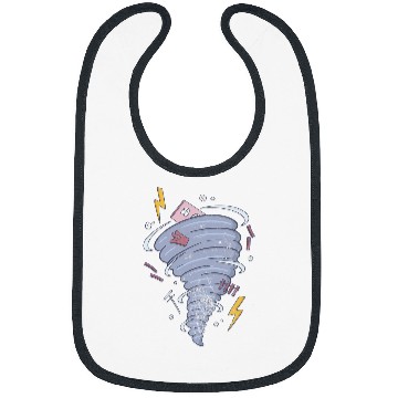 Discover Storm Chaser Tornado Chasing Hurricane Meteorologist Grunge Bibs