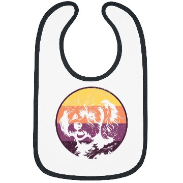Discover Minimalist Sunset Bichon Frise Bibs