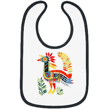 Discover Mythical Bird in American Pacific Northwest Coast Art Style Bibs