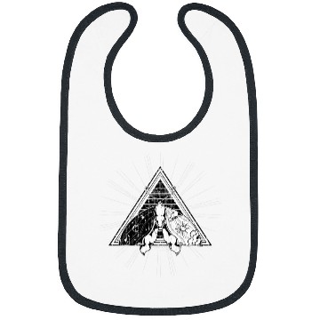 Discover Wiccan Witch Dark Magic Blackcraft Pagan Mystic Occult Moth Bibs