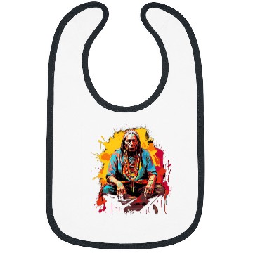 Discover Sitting Bull Waiting Bibs