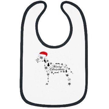Discover Merry xmass Bull Terrier Dog Christmas Bibs